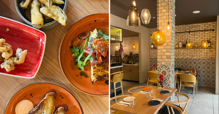 close up shot of food served in El Castillo Restaurant, Bishop Auckland